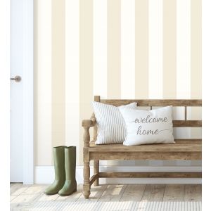 Papel pintado gaulan  de rayas beige  5.33m²