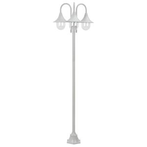 Lámpara de pie de jardín E27 220 cm aluminio