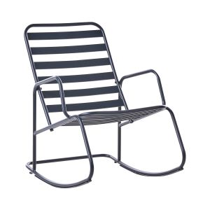 Mecedora de jardín turi metal negro