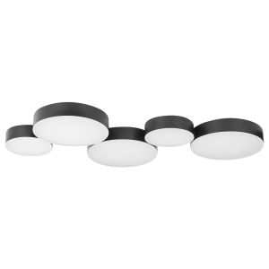 Lámpara LED de techo luga metal negro