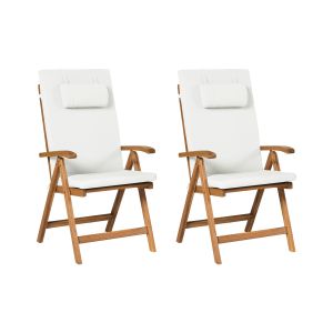 Silla de jardín marrón claro java premium