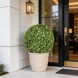 Esfera artificial Marfil Verde y blanco Ø 38 cm - Naturing Monde