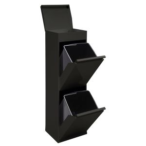 Arregui top cr226-b cubo de basura y reciclaje de acero 2 x 17 l (34 l)