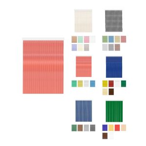 130 x 240 cm | diana - rojo cristal | cortinas de exterior impermeables –