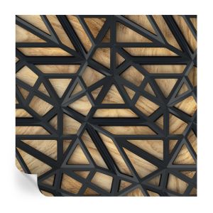 Papel pintado autoadhesivo conexión geométrica 250x250 tulup