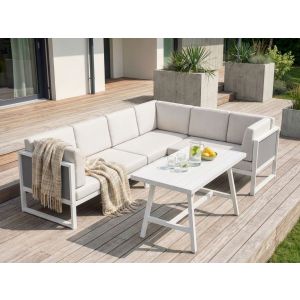Conjunto de jardín blanco crema castella/fratte