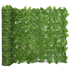 Mampara de balcón con hojas 400 x 100 cm