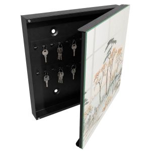 Caja para llaves 30x30x5 paisaje japonés, apertura derecha tulup