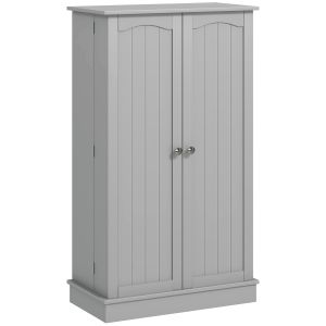Aparador tablero de partículas gris 60x30x104 cm