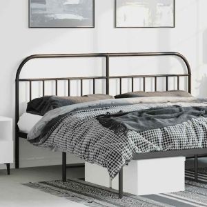 Cabecero de metal negro 180 cm qweo5652