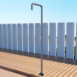 Imex - ducha piscina exterior acero s.316 gris serie utah