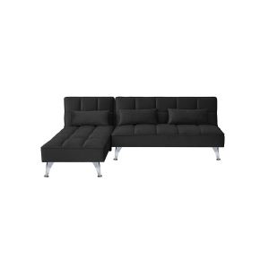 Sofa cama chaise longue noelia xs 200cm negro
