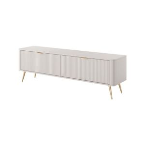 Mueble de tv - 3xe living - 163,2 x 38 x 51,2 cm - beige - panel estratific