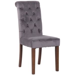 Silla tapizada lisburn gris - 1 unidad - h98 cm
