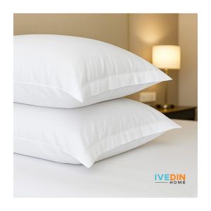 Funda almohada 100% algodón hotel  10 uds. 45x90 boca petaca con solapa