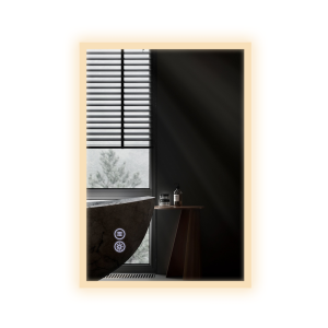Nettlife espejo de baño LED plateado 70x50