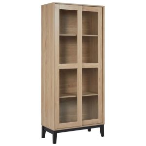 Vitrina rumson 80 cm marrón claro
