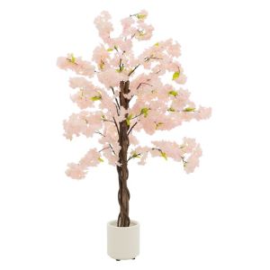 Árbol de cerezo 120 cm planta de interior/exterior con tronco natural