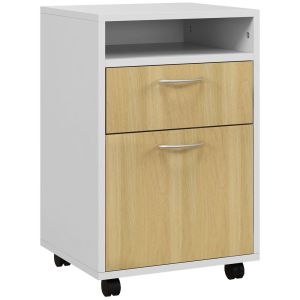 Cajonera de oficina 40x35x60 cm bicolor Homcom