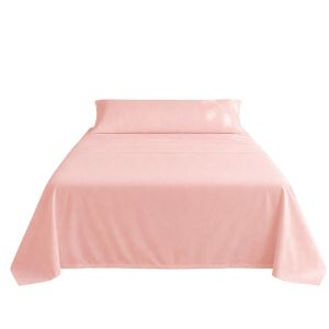 Juego de sábanas rosa cama 90cm 144 hilos donegal collections