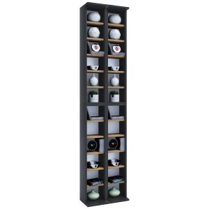 Vcm - madera cd dvd stand estante gabinete almera