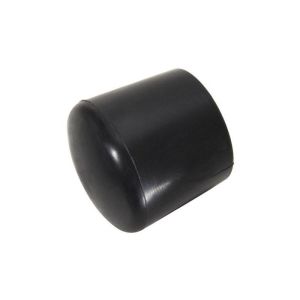 Contera plastico redonda exterior negra 25 mm. Bolsa 200 unidades