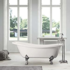 Bañera hierro livingston  170 cm patas cromadas