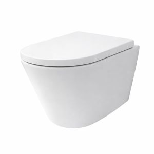 Inodoro suspendido round smart tornado 3.0 blanco soft close