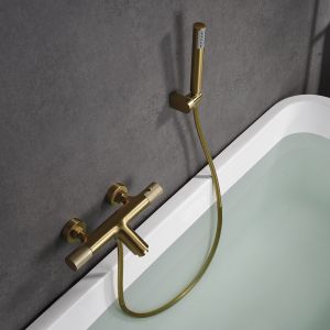 Grifo de bañera/ducha termostático line oro cepillado [ imex® ]