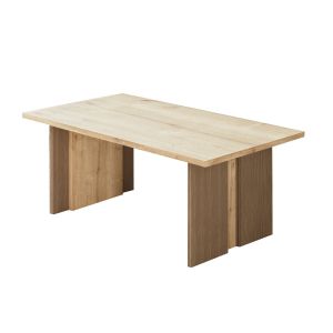 Mesa baja de madera "ravello" - 90 x 50 x 40 cm - beige