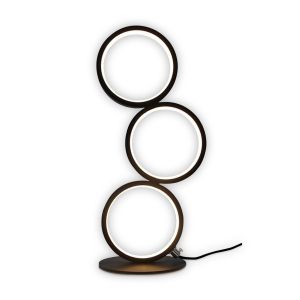 Nettlife lámpara de mesa negra LED 38x17.5