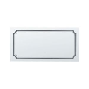 Espejo de baño LED arromachnes 120 cm 60 cm plateado