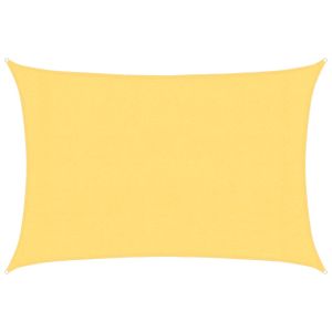 vidaXL toldo de vela beige hdpe 160 g/m² 3x5 m
