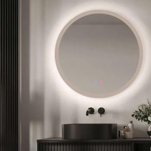 LEDimex - espejo redondo baño con luz LED 100cm retroiluminado, sensor
