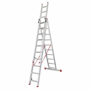 Escalera transformable triple plus tr3-plus-3.0 de 10x3 peldaños