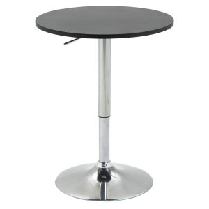 Mesa de bar ø60x93 cm metal, mdf Homcom, hogar - cocina