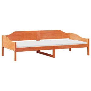 vidaXL estructura de cama sin colchón madera maciza marrón 90x190 cm