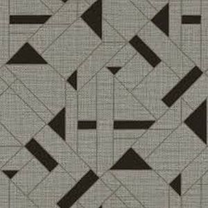 Zambaiti papel pintado motivo gráfico gris - 70 cm x 10.05 m - 662184