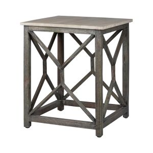 Mesa de centro florencia cuadrada 45x45x55 cm gris womo-design