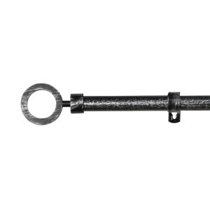 Barra de forja extensible y decorativa(negro+gris, 120-210cm aros)