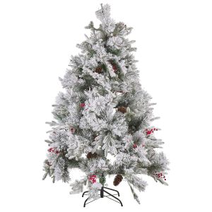 Árbol de navidad nevado masala 180 cm blanco
