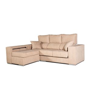 Sofa chaise longue marbella beige izquierda