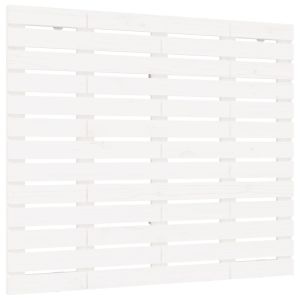 vidaXL cabecero cama de pared madera maciza pino blanco 141x3x91,5 cm