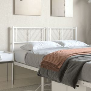 Cabecero de metal blanco 120 cm eso6457