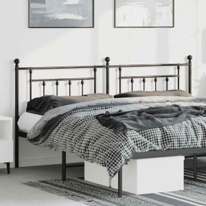 Cabecero de metal negro 193 cm qweo5671