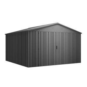 Caseta jardín metálica 12,46m² pioneer y130 - sistema autoportante robusto