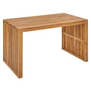 Mesa de jardín bellano 70 cm 120 cm madera de acacia marrón