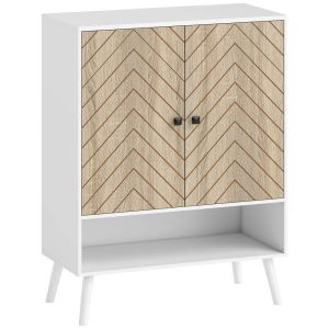 Zapatero 75x35x97 cm bicolor Homcom, hogar - muebles de recibidor