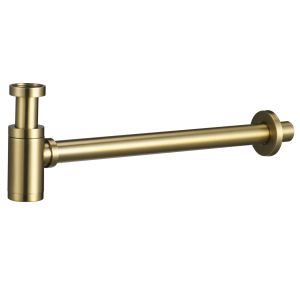 Sifón redondo oro cepillado [ imex® ]
