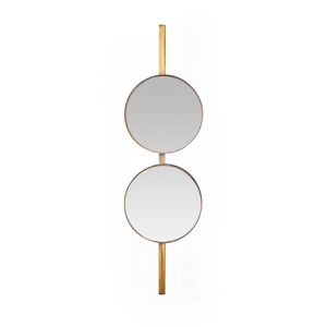 Aplique 18x15x64 espejo, metal dorado